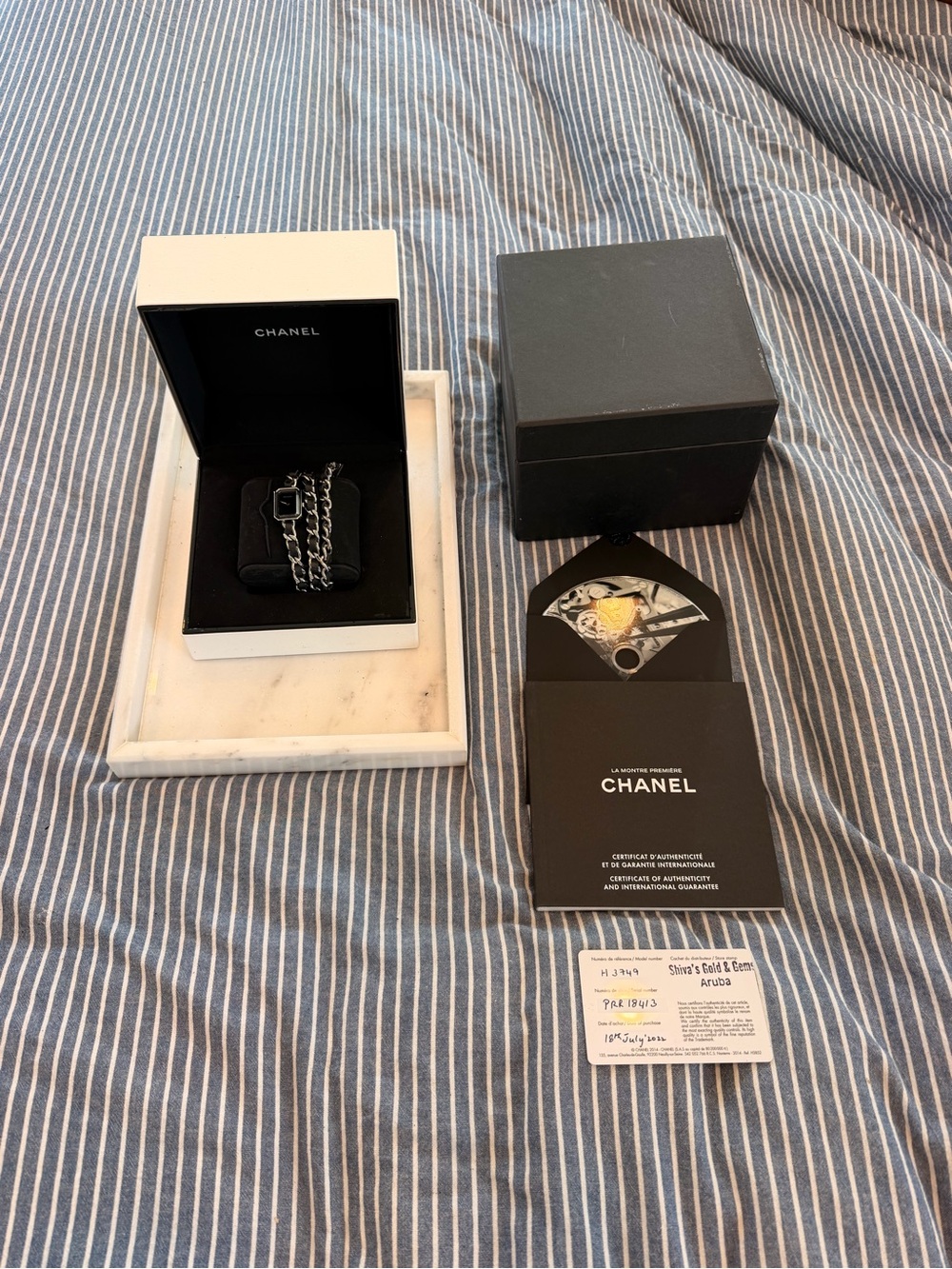 CHANEL premiere wrap watch- hard to find- has box and all papers